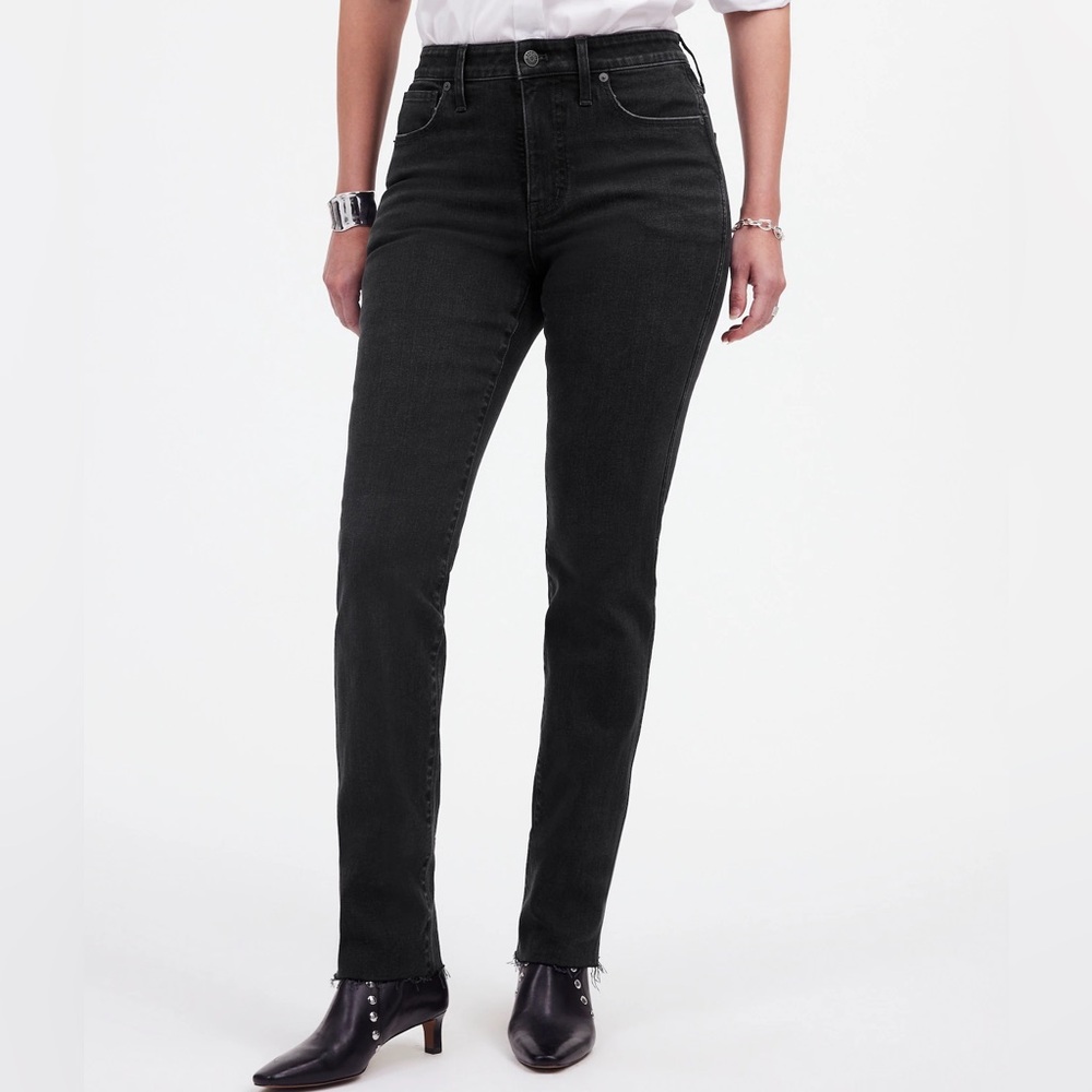 Madewell Petite Mid Rise Curvy Stovepipe Jeans in Armand Wash size 30P / 10P